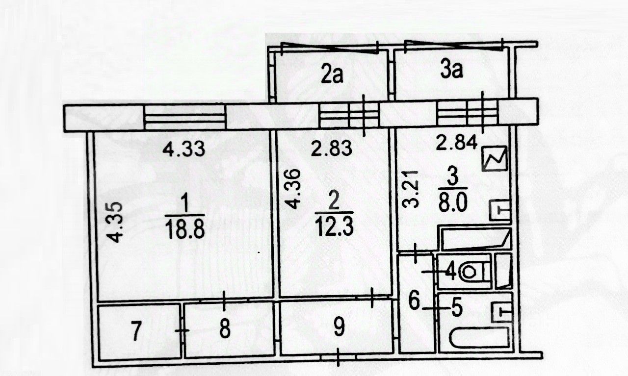 Продажа 2-комн квартиры на вторичном рынке Рублевское шоссе, 89