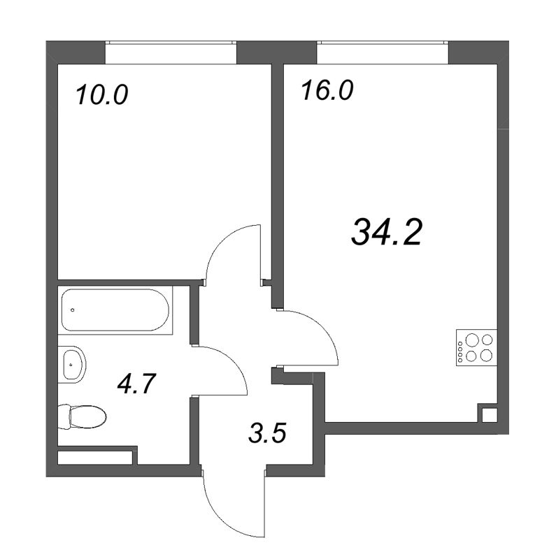 Продажа 1-комн квартиры в новостройке Шушары п., Пулковское ш.,  к. 3