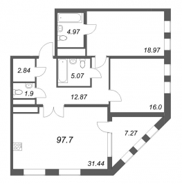 Продажа 2-комн квартиры в новостройке Санкт-Петербург г., Юрия Гагарина пр-кт, к. 1 Продажа 2-комн квартиры в новостройке Санкт-Петербург г., Юрия Гагарина пр-кт, к. 1