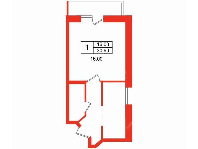 Продажа 1-комн квартиры на вторичном рынке Мурино, аллея Охтинская, 6
