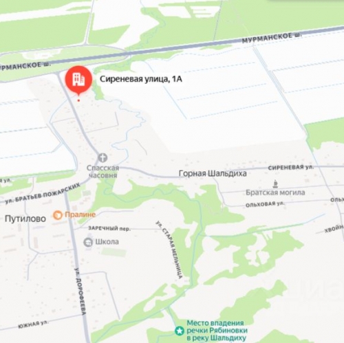 Торговое помещение Горная Шальдиха, Сиреневая улица,  д. 1А