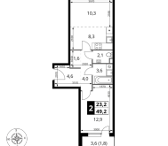 Продажа квартир в ЖК Химки г., Комсомольская ул.,  к. 3
