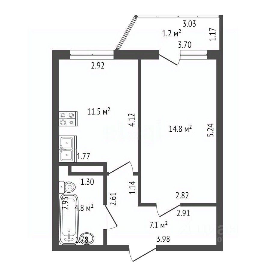 Продажа 1-комн квартиры на вторичном рынке Мурино, улица Шоссе в Лаврики, 78к1