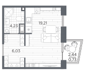 Продать Квартиры в новостройке Санкт-Петербург г., Полюстровский пр-кт   3
