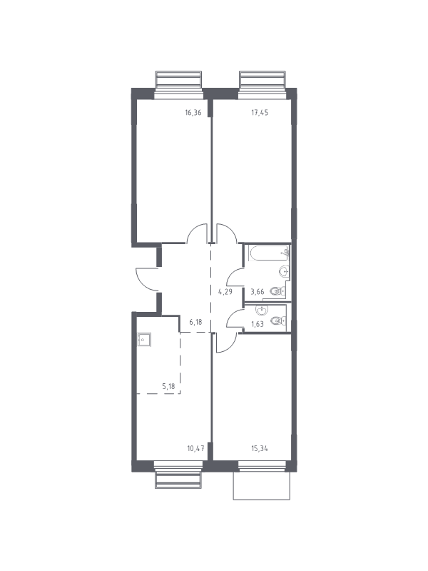 Продажа 3-комн квартиры в новостройке Лайково с., Лесная ул.,  к. 56