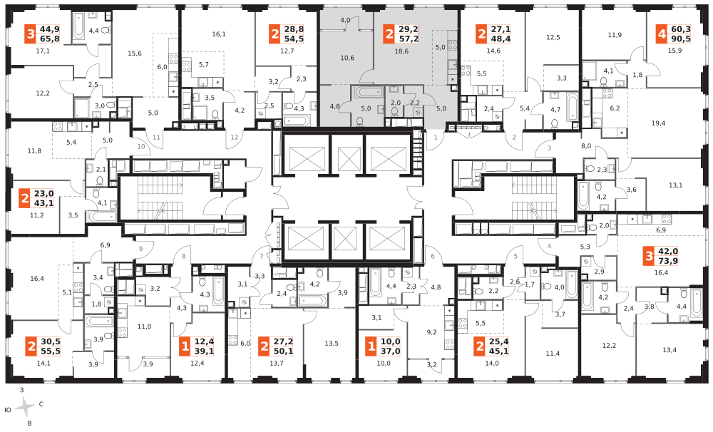 Продажа 2-комн квартиры в новостройке улица Шеногина, 2