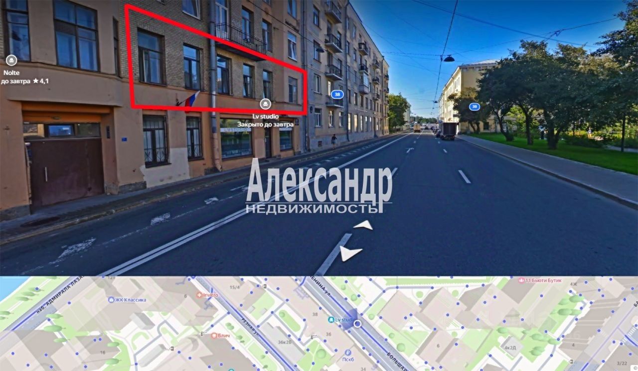 Продажа 4-комн квартиры на вторичном рынке улица Большая Зеленина, 36