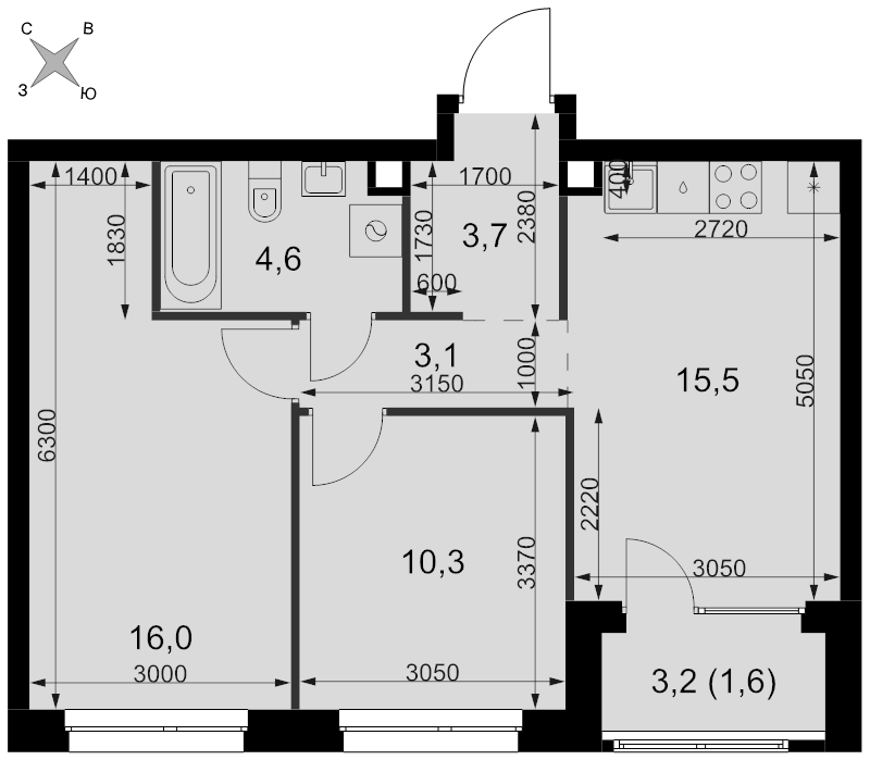 Продажа 2-комн квартиры в новостройке Москва г., Новоостаповская ул.,  к. 3