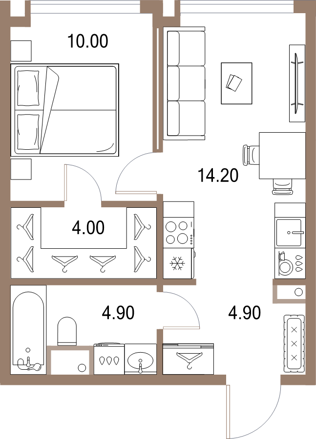 Продажа 1-комн квартиры в новостройке Москва г., Ленинградское ш.,  к. 6.1