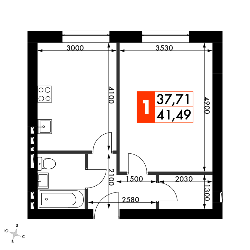 Продажа 1-комн квартиры в новостройке Апрелевка г., Декабристов ул.,  к. 46