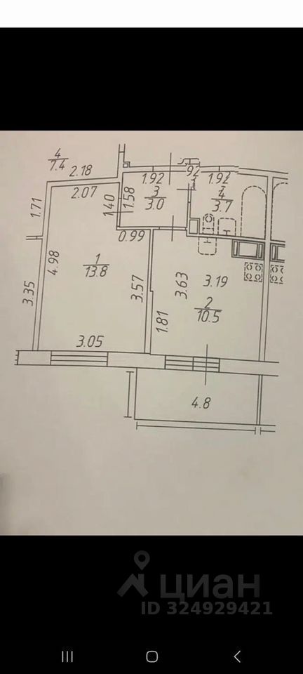 Продажа 1-комн квартиры на вторичном рынке проспект Ветеранов, 185к3