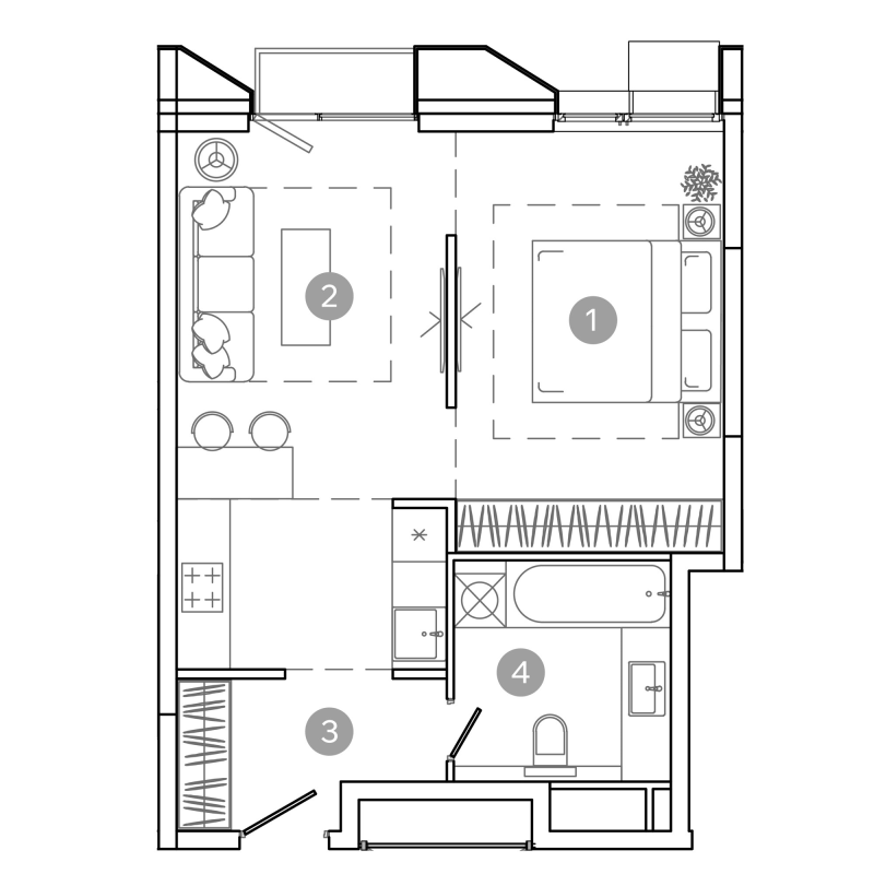 Продажа 1-комн квартиры в новостройке Москва г., 8-я Соколиной Горы ул.,  к. 1
