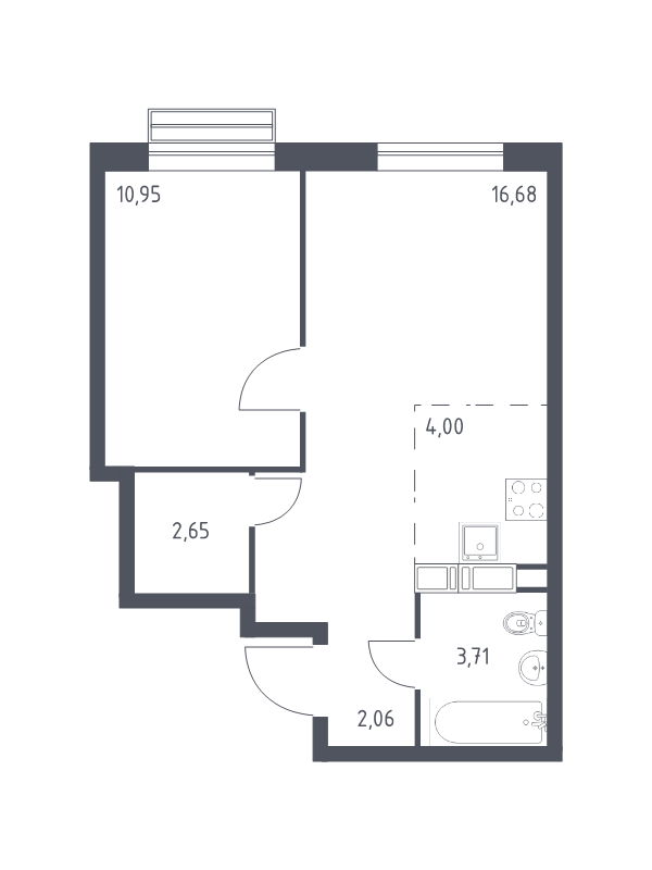 Продажа 1-комн квартиры в новостройке Дудкино д., Адмирала Корнилова ул.,  к. 1