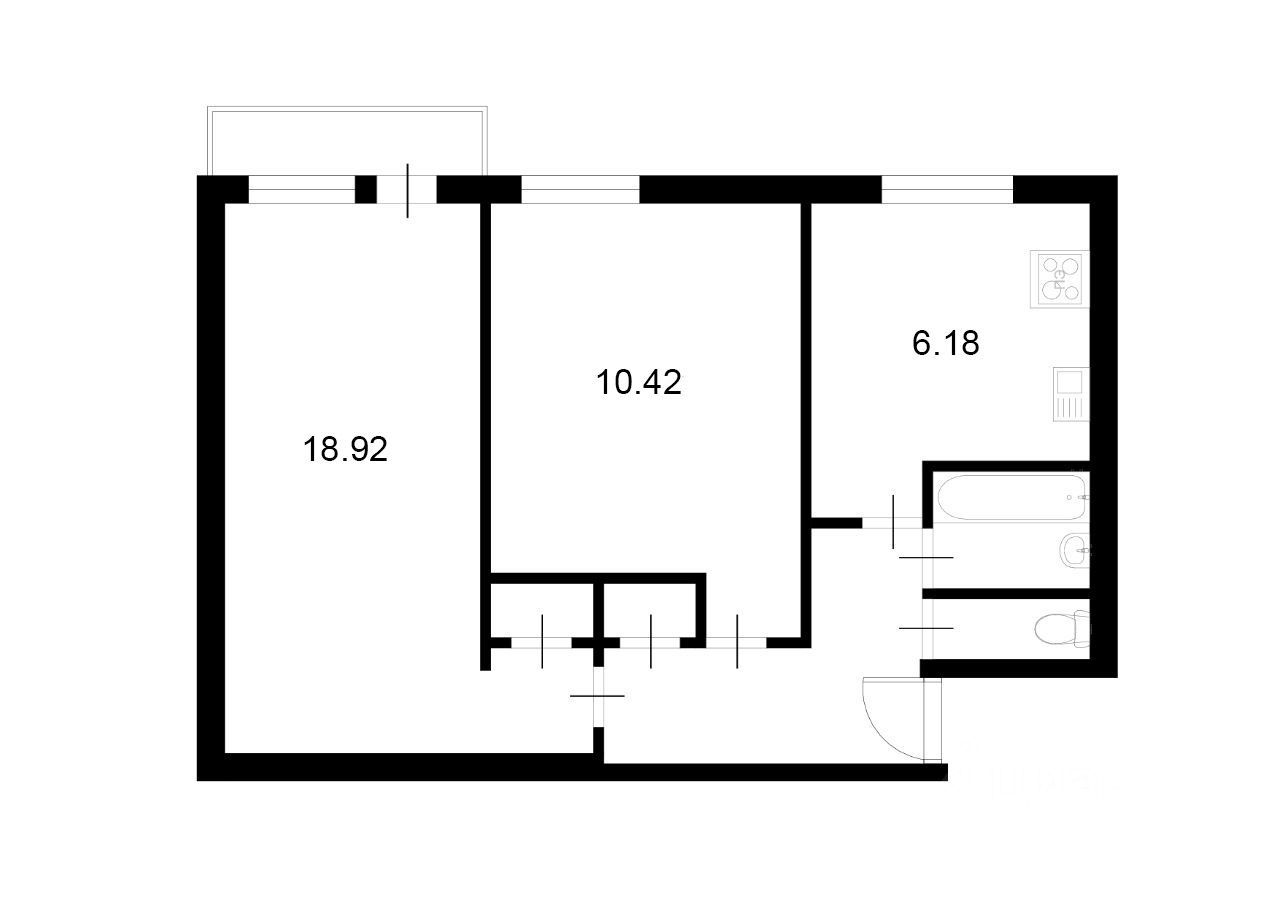 Продажа 2-комн квартиры на вторичном рынке Совхозная улица, 18К2