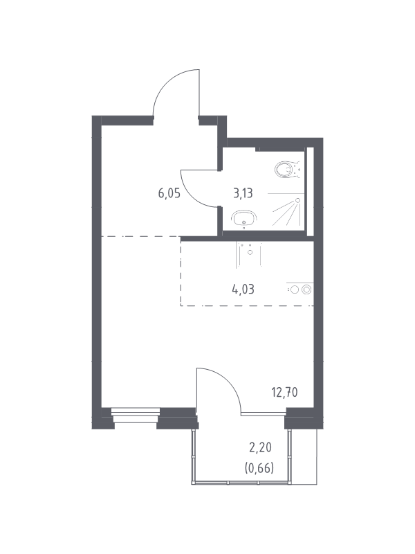 Продажа студии Кокошкино д,  к. 25