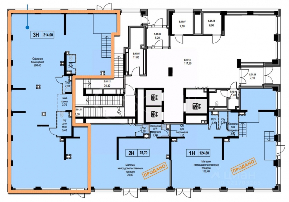 Продажа торгового помещения улица Академика Челомея