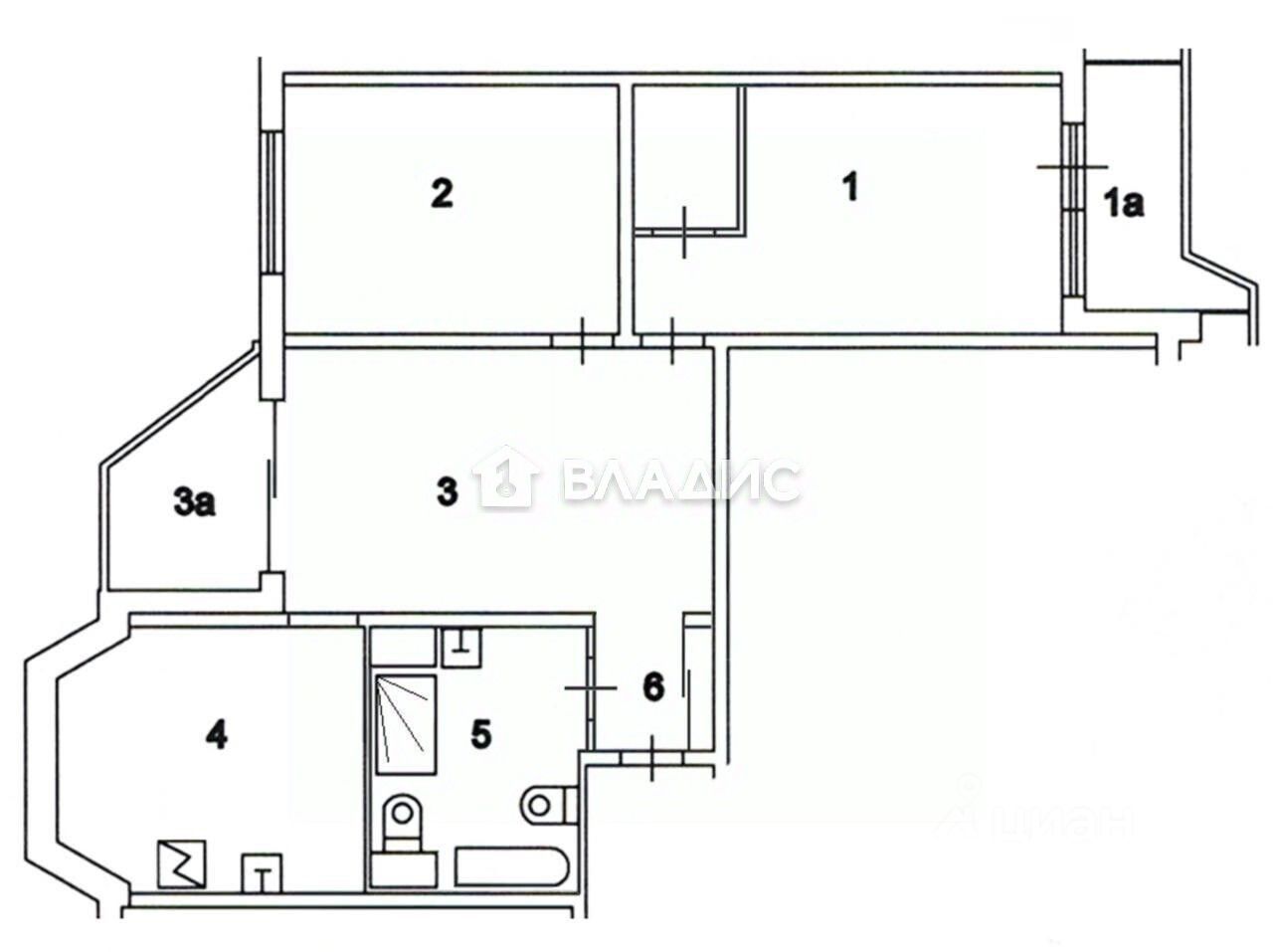 Продажа 3-комн квартиры на вторичном рынке улица Дмитриевского, 23К1