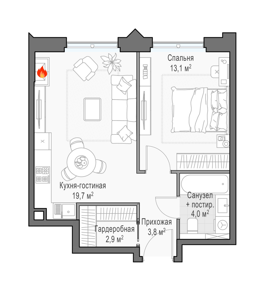 Продажа 1-комн квартиры в новостройке Москва г., Дубовой Рощи ул.