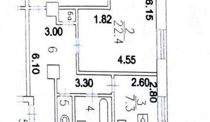 2-комн квартира 6-й Новоподмосковный переулок, 7