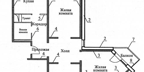 3-комн квартира Коцюбинского ул ,  д. 10