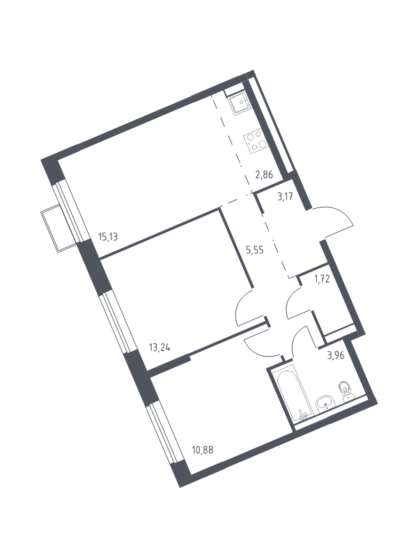 Продажа 2-комн квартиры в новостройке Москва г., Ленинградское ш.,  к. 5
