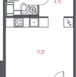 Продажа студии Пушкин г., 1-я линия, территория Лесное, к. 1.3 Продажа студии Пушкин г., 1-я линия, территория Лесное, к. 1.3
