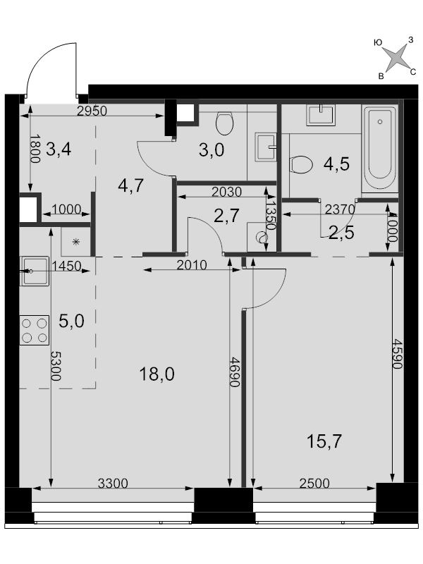 Продажа 1-комн квартиры в новостройке Москва г., Розанова ул.,  к. 5