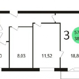 Продажа 3-комн квартиры на вторичном рынке Грайвороновская улица,  д. 18 к2