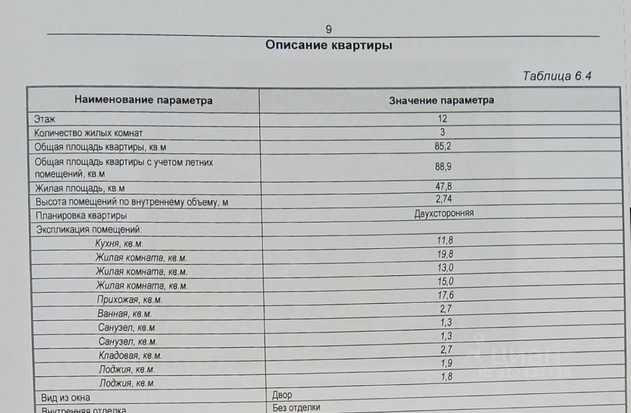 Продажа 3-комн квартиры на вторичном рынке Балашиха, улица Демин луг, 6/5