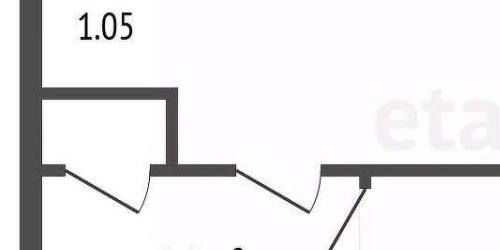 1-комн квартира Камышинская улица, 4