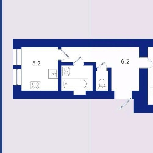 1-комн квартира Лахтинская улица, 18