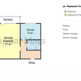 Аренда 1-комн квартиры на вторичном рынке улица Маршала Голованова,  д. 20