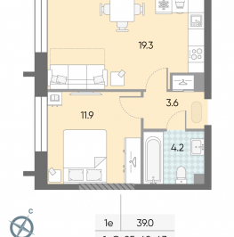 Продажа 1-комн квартиры в новостройке Автозаводская площадь, д.вл.23