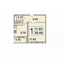 Продажа 1-комн квартиры на вторичном рынке ул Вяземская,  д. 8