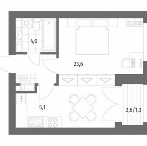 1-комн квартира улица Академика Константинова,  д. 1 к1 с1