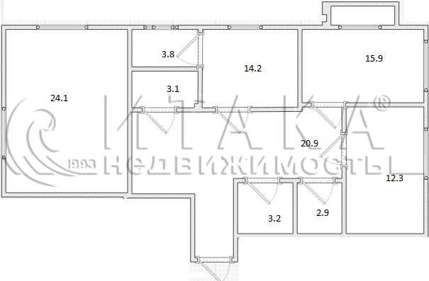 Продажа 3-комн квартиры на вторичном рынке Руднева ул., д. 15