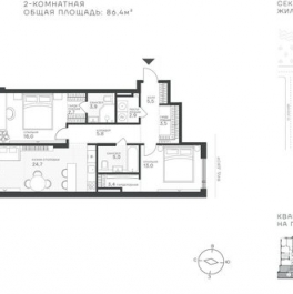 Продажа 2-комн квартиры в новостройке ул Крылатская,  д. 33,  к. 1