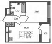 Продать Квартиры в новостройке Санкт-Петербург г., Октябрьская наб.   1.1