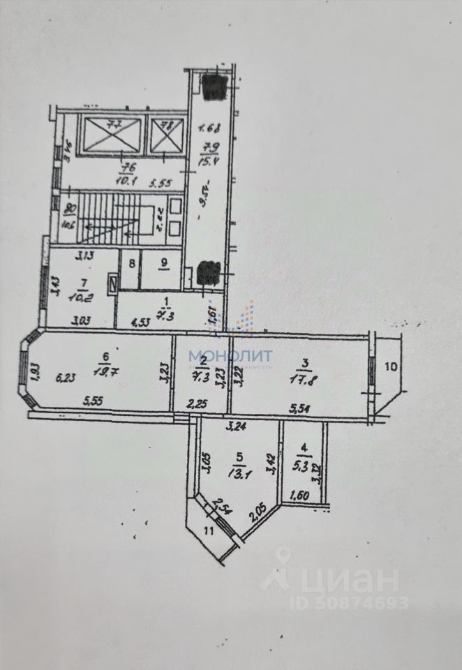 Продажа 3-комн квартиры на вторичном рынке Одинцово, улица Чистяковой, 2