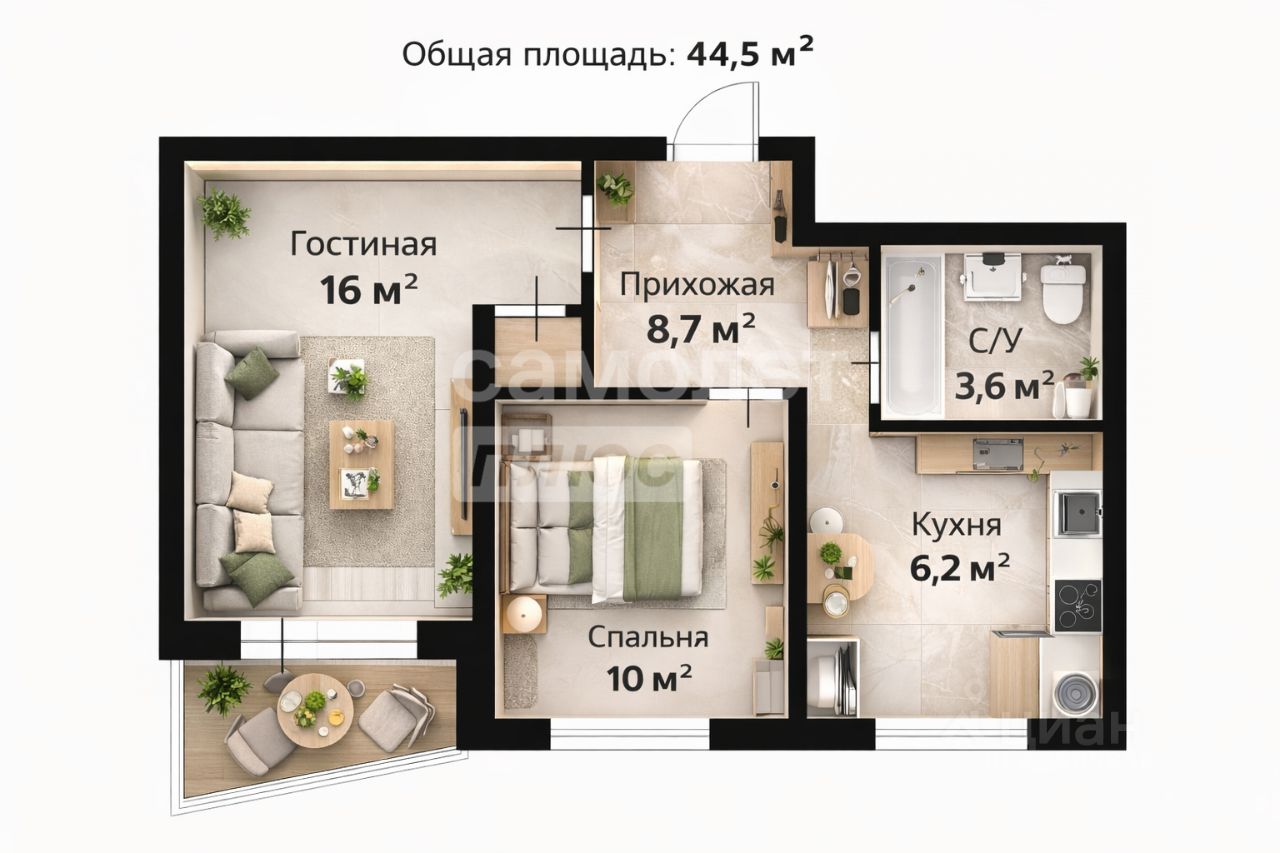 Продажа 2-комн квартиры на вторичном рынке Кировоградская улица, 24К1