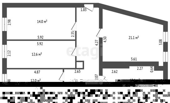 Продажа 2-комн квартиры на вторичном рынке улица Кораблестроителей,  д. 38 к3
