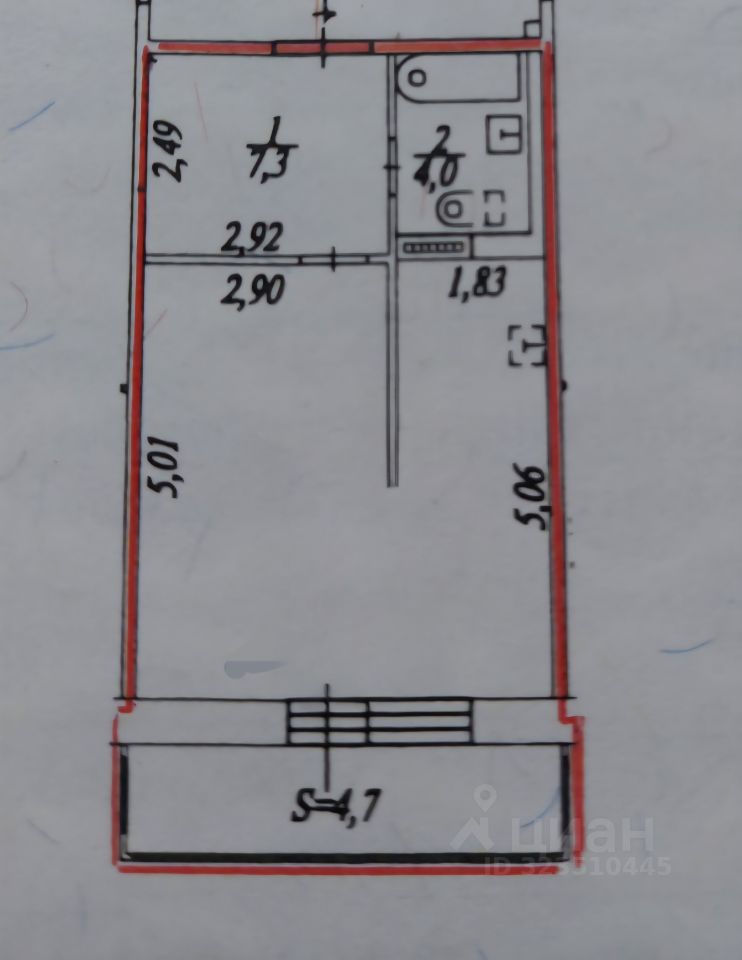 Продажа студии Пушкин, Фуражный переулок, 2к4