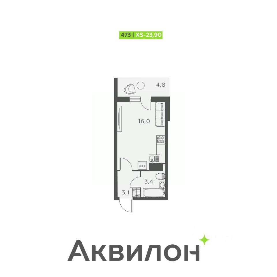 Продажа 1-комн квартиры на вторичном рынке улица Русановская, 20к3