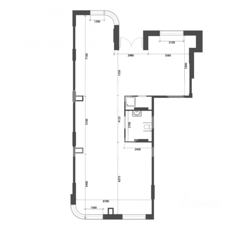 Аренда торгового помещения Роберта Фалька ул