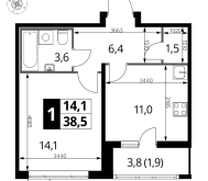 Продажа квартир в ЖК Люберцы г., Проектируемый проезд № 4037,  к. 4.1