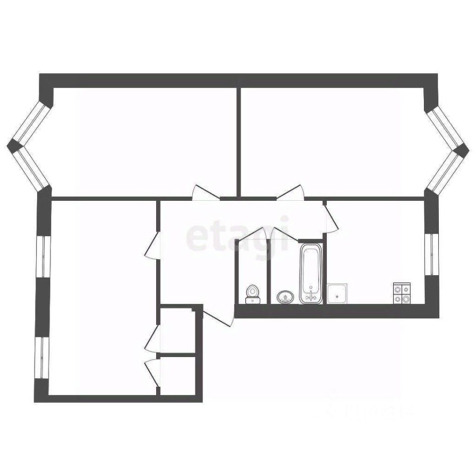 Продажа 3-комн квартиры на вторичном рынке Кириши, улица Строителей, 6