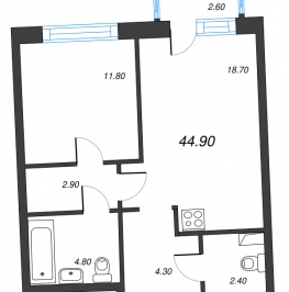 Продажа 1-комн квартиры в новостройке Зеленогорск г., Ленина пр-кт, к. 1 Продажа 1-комн квартиры в новостройке Зеленогорск г., Ленина пр-кт, к. 1