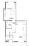 Планировка ЖК Селигер Сити, 21.4 м2
