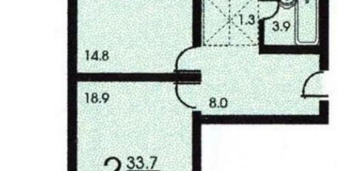 2-комн квартира Городецкая улица, 9, к.1