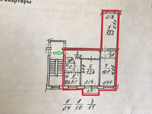 Продажа 3-комн квартиры на вторичном рынке Колпино, Красная ул,  д. 4
